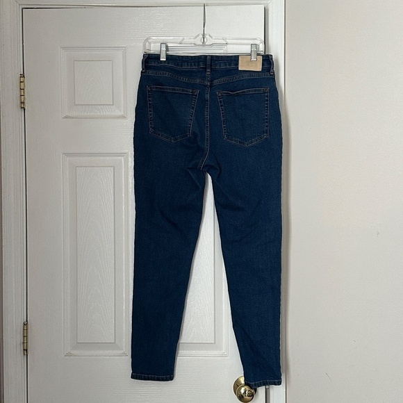 Everlane The Curvy High-Rise Skinny Jean Size 30 Dark Wash Classic Fit - Picture 3 of 6